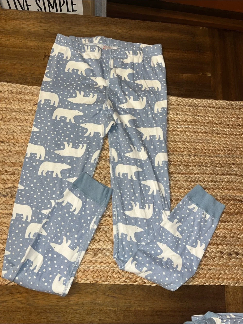 Hanna Andersson 2 pc Pajama Set 14-16 polar bears